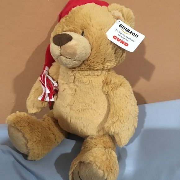 Gund Holiday Santa Teddy Bear Super Plush Soft Limited Edition Stuffed Animal - Picture 2 of 8